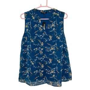 Papermoon sleeveless floral blouse NWT